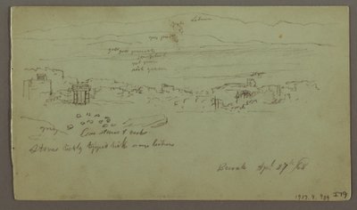 Boulders, House, April 1868 by Frederic Edwin Church